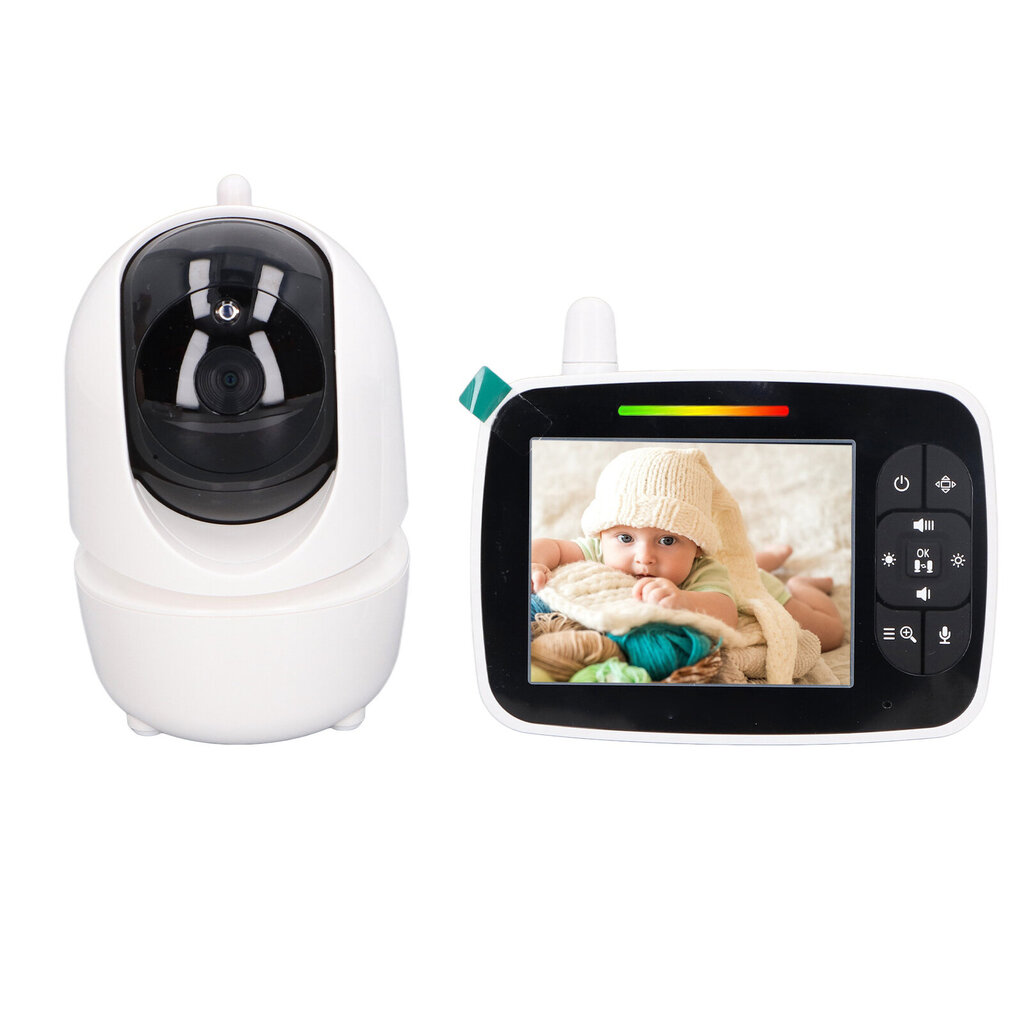 HD Baby Video Monitor -kamera 3,5 tuuman värinäyttö Pan Tilt 4X zoom Night Vision kodin turvakamera 100?240V UK Plug hinta ja tiedot | Vuodevaatteet lapsille | hobbyhall.fi