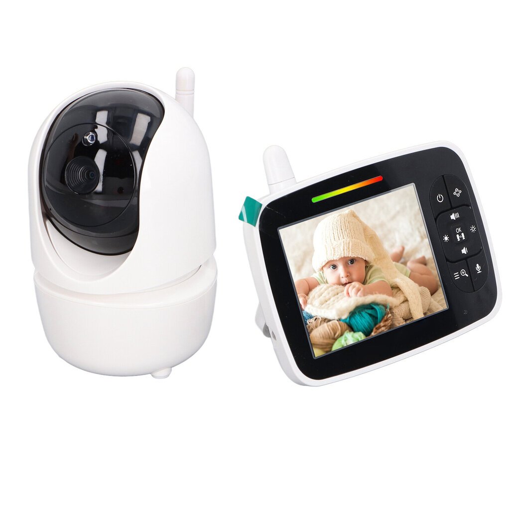 HD Baby Video Monitor kamera 3,5 tuuman värinäyttö Pan Tilt 4X zoom Night Vision kodin turvakamera 100?240V EU Plug hinta ja tiedot | Vuodevaatteet lapsille | hobbyhall.fi