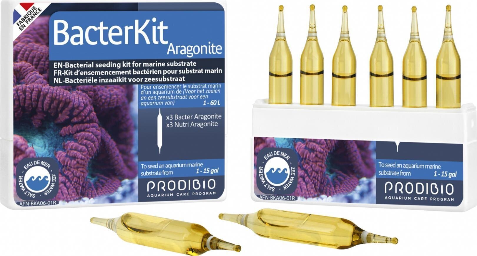 Bakteeri Prodibio Bacter Kit Aragonite, 6 kpl. hinta ja tiedot | Akvaariotarvikkeet | hobbyhall.fi