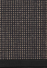 Narma Livos -sisalWeave™ sileäksi kudottu matto, musta/ruskea, 80 x 250 cm hinta ja tiedot | Isot matot | hobbyhall.fi