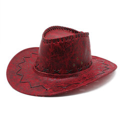 Ylelliset Cowboy-hatut naisille Miehille Huopahattu Summer Cool nahkahattu Big Brim Naisten Retro Vintage cowpock-hattu aikuisten jazzlippis hinta ja tiedot | Miesten hatut, huivit ja käsineet | hobbyhall.fi