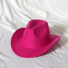 Mintunvihreä Western Cowboy Hat Naisten miesten poimutettu cowboy Tyttö Fedora nahkaisella Fedora Toca Toca Ritarihattu hinta ja tiedot | Miesten hatut, huivit ja käsineet | hobbyhall.fi