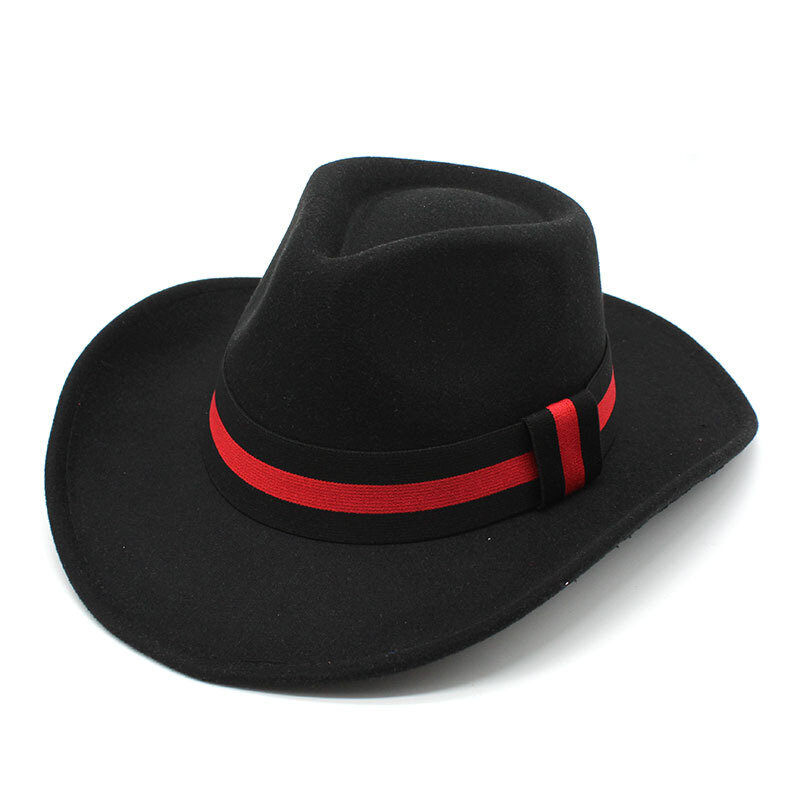 Four Seasons Villaiset Cowboy-hatut Supistettu Tyyli Raidallinen Design 57 58cm Cowgirl Cap Unisex Fedoras Kaareva Lim Jazz Party NZ0044 hinta ja tiedot | Miesten hatut, huivit ja käsineet | hobbyhall.fi