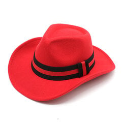 Four Seasons Villaiset Cowboy-hatut Supistettu Tyyli Raidallinen Design 57 58cm Cowgirl Cap Unisex Fedoras Kaareva Lim Jazz Party NZ0044 hinta ja tiedot | Miesten hatut, huivit ja käsineet | hobbyhall.fi