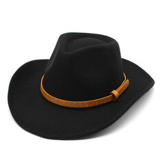 Western Cowboy Hattu miehille Naisten rento mekko Cowgirl Jazz Cap Sombrero Hombre Sombreros vaqueros para mujer hinta ja tiedot | Miesten hatut, huivit ja käsineet | hobbyhall.fi