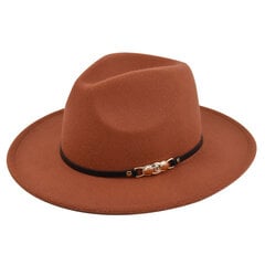 Eurooppalainen ja amerikkalainen Retro Fedora -hattu Villahattu Cowboy-hattu Retrovillaa kuin huopahattu Tasainen räystäslippis Bf153 hinta ja tiedot | Miesten hatut, huivit ja käsineet | hobbyhall.fi