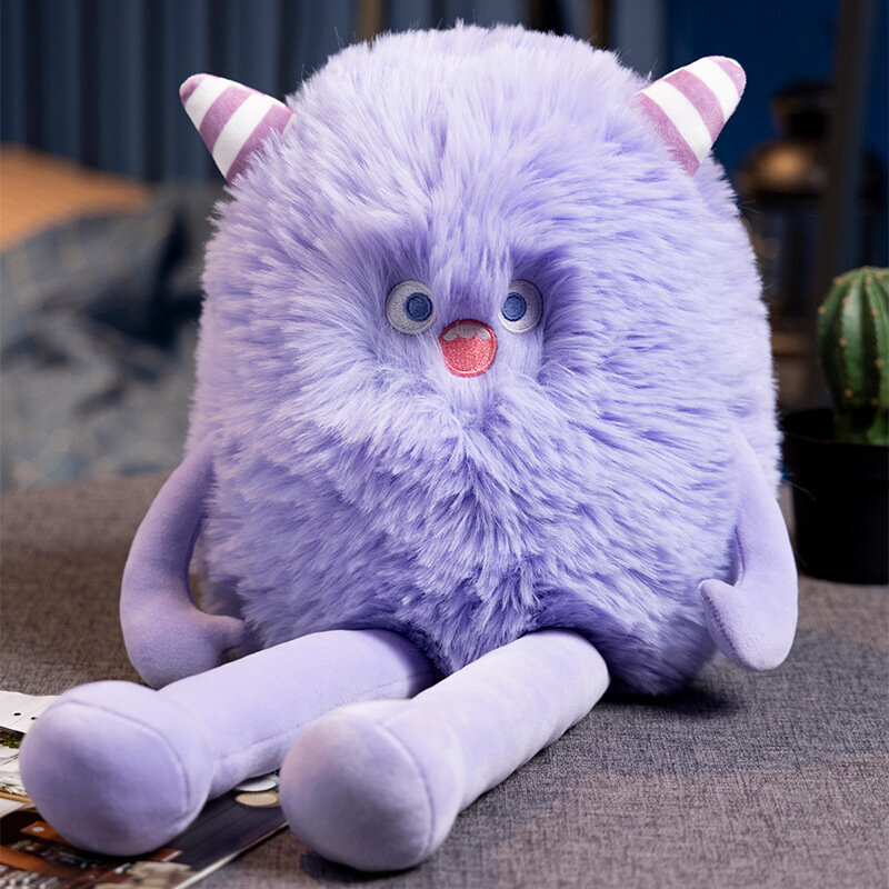 Furry Little Monster Pehmolelu Pitkät Lahjajalat Purple Monster 40cm hinta ja tiedot | Pehmolelut | hobbyhall.fi