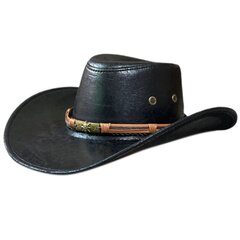 Western Cowboy Hat Hengittävä Cowboy Hat Unisex Photo Props Monipuolinen päähine hinta ja tiedot | Miesten hatut, huivit ja käsineet | hobbyhall.fi