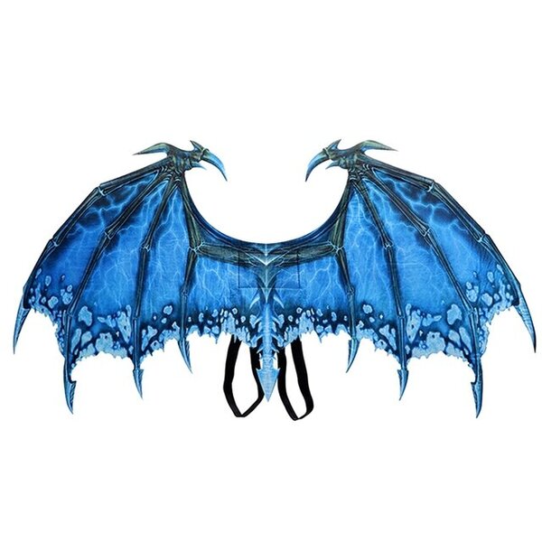 Halloween Dragon Wings -koriste karnevaalijuhlien eläinasu aikuisille lapsille, lohikäärme cosplay -naamiaiset tarvikkeet