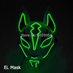 Carnival LED-naamio Hehkuva Halloween-juhlanaamio Rave-naamio Carnival Party -asu DJ Party Light Up Masks Anime Cosplay Rekvisiitta hinta ja tiedot | Juhlakoristeet | hobbyhall.fi