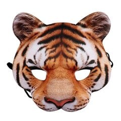 Halloween 3D Tiger Pig Animal Half Face Mask Masquerade Party Cosplay-asu M89E hinta ja tiedot | Juhlakoristeet | hobbyhall.fi