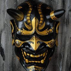 Latex Samurai Mask Japanilainen Cosplay Maskit Pehmeä Kauhu Kumi Anime Kasvomaskit Halloween Puvut Rekvisiitta Carnival Ripsivärit hinta ja tiedot | Juhlakoristeet | hobbyhall.fi