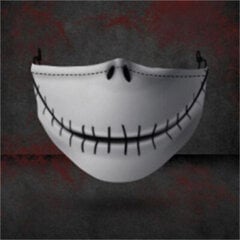 Party Half Face Mask Uudelleenkäytettävä Unisex suumuhveli Kangas muoti naamio Pestävä Skull Smiley 3D Tulostettava Suunaamio Halloween hinta ja tiedot | Juhlakoristeet | hobbyhall.fi