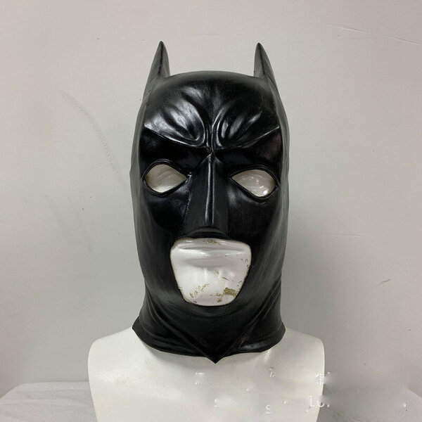 The Dark Knight Bruce Wayne Joker Cosplay Naamarit Lepakot 1: 1 Kokonaamari Kypärä Pehmeä PVC Latex Mask Halloween Party Rekvisiitta