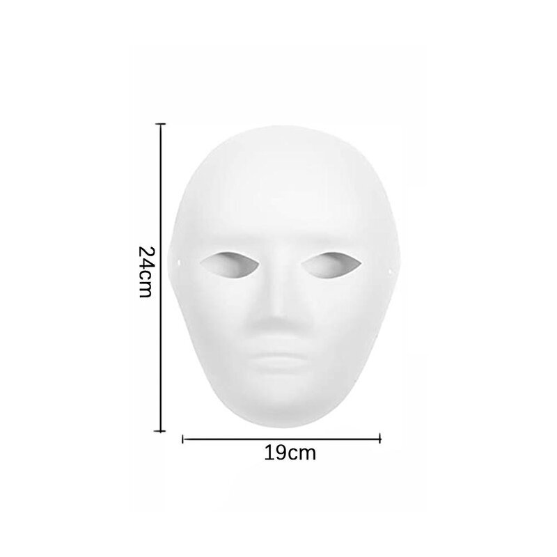 5 Pack Paper Mache Masks Tee-se-itse-maalausnaamio Graffiti Tyhjät naamarit Halloween-asuihin Cosplay Juhlatarvikkeita Kodinsisustus hinta ja tiedot | Juhlakoristeet | hobbyhall.fi