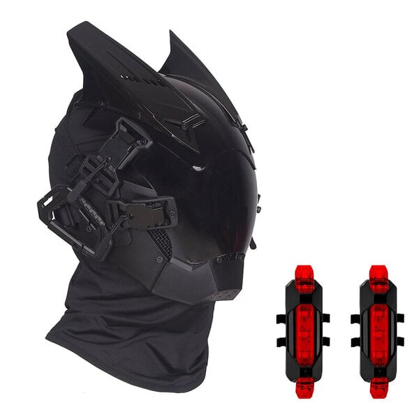 PROJEKTI Cyberpunk Cosplay Hellboy Kosto Shinobi Horns naamio Musta Samurai Maskit Halloween Party Coolplay Lahja