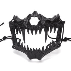 Unisex japanilainen anime Dragon God Skeleton Half Face Mask Cosplay Animal Skeleton Mask Unisex Halloween Carnival Party Rekvisiitta hinta ja tiedot | Juhlakoristeet | hobbyhall.fi