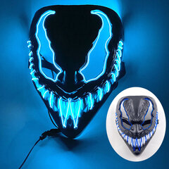 Uusi saapuva Halloween Mask Horror Venom LED Luminous Mask Cosplay puku meikki Prom Party hinta ja tiedot | Juhlakoristeet | hobbyhall.fi