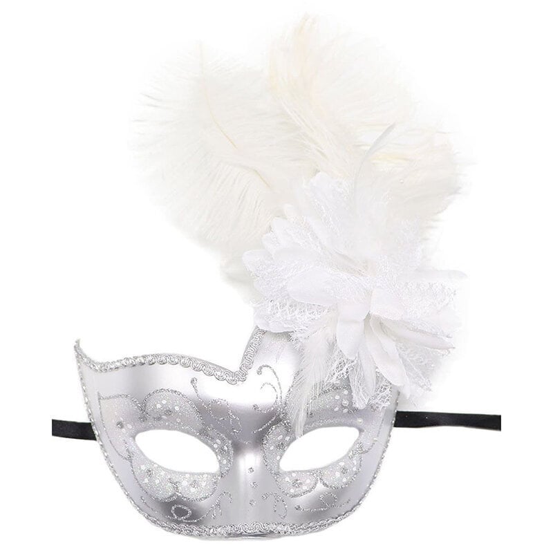 Feather Masquerade Masks Carnival Festival Asusteet Performanssijuhla Joululahjat Pääsiäinen Halloween Silmänaamari Seksikäs treffilelu hinta ja tiedot | Juhlakoristeet | hobbyhall.fi