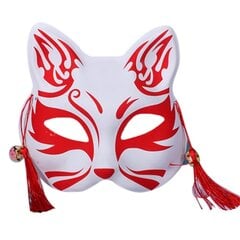 667E Foxes Cats Half Face Mask Japanilainen Kitsune Maskit Miesten Naisten Lasten Halloween Naamiaisasu Rekvisiitta hinta ja tiedot | Juhlakoristeet | hobbyhall.fi