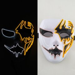 Luminous Party Mask Cosplay Japanilainen Anime Fox Horror Face Joker Predator Seksikäs pupu hehkuva LED-naamio halloween jouluksi hinta ja tiedot | Juhlakoristeet | hobbyhall.fi