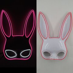 Luminous Party Mask Cosplay Japanilainen Anime Fox Horror Face Joker Predator Seksikäs pupu hehkuva LED-naamio halloween jouluksi hinta ja tiedot | Juhlakoristeet | hobbyhall.fi