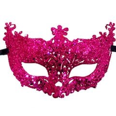 1 kpl Shiny Masquerade Tiara Halloween Sexy Eye Half Face Mask naisille Miesten Fancy Mekko Karnevaali Mekko Puku Juhlatarvikkeet hinta ja tiedot | Juhlakoristeet | hobbyhall.fi