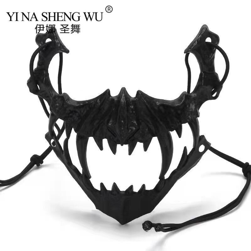 Skull Face Cosplay Anime Mask -kauhupeli Y2k Asusteet Setti Aikuisille Lapsille Uudet Rekvisiitta Cosplayt Puku Fit Juhla Halloween Lahjat hinta ja tiedot | Juhlakoristeet | hobbyhall.fi