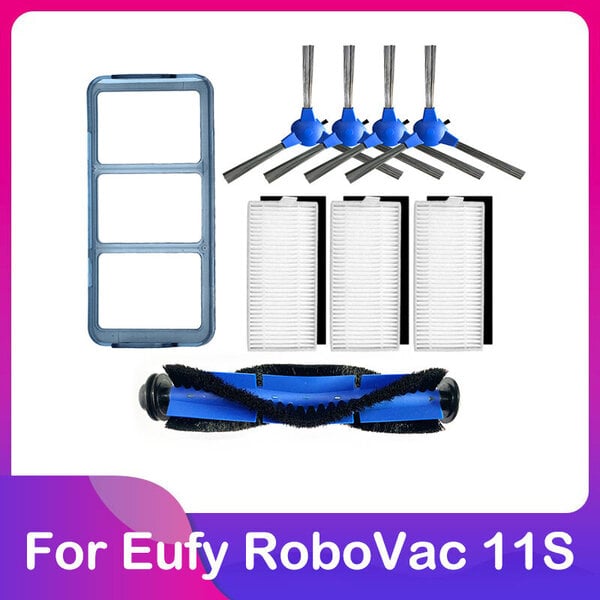 Eufy Robovac 11S Plus 35C 30 30C 15C 12 25C robottipölynimuri päärullan sivuharja Esisuodatin Hepa siivilä Varaosat Matonlakaisukoneet