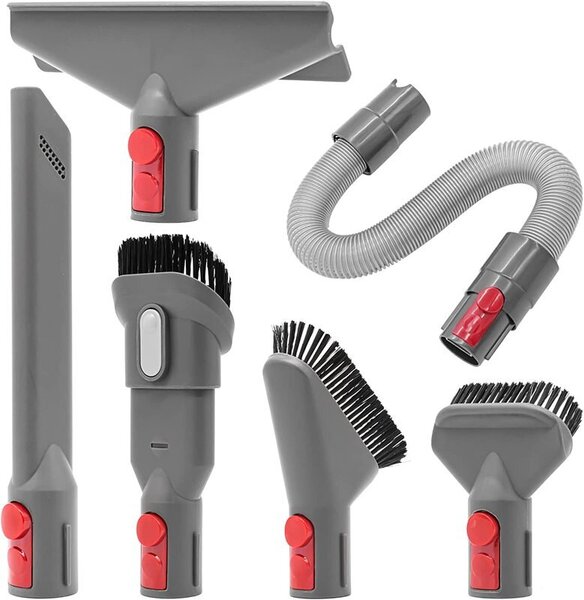 Dyson V7 V8 V10 V11 V12V15 vaihtosuutintyökalulle pölynimurin varaosat, mukaan lukien taipuisa letku rakopatjaharja mattolakaisukoneet