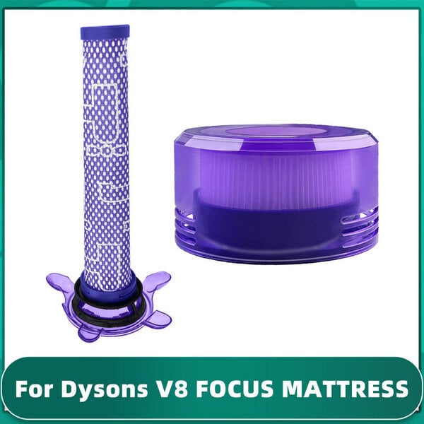 Dyson V8 FOCUS MATTRESS Pölynimuri Pre Post suodattimen varaosien lisävarusteet maton lakaisukoneet