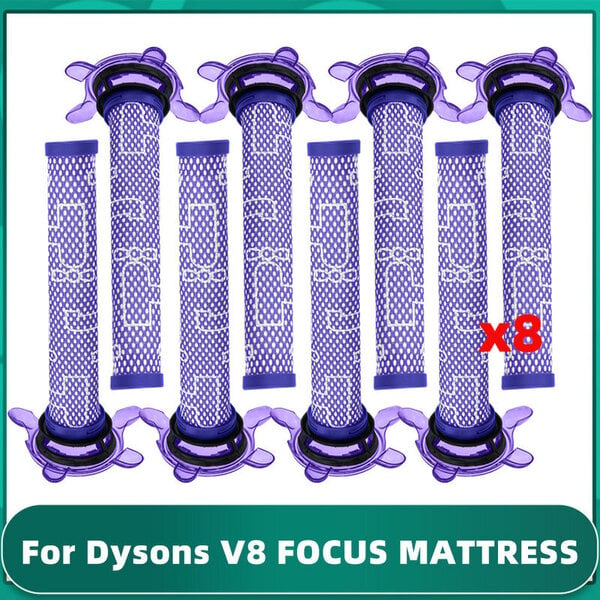 Dyson V8 FOCUS MATTRESS Pölynimuri Pre Post suodattimen varaosien lisävarusteet maton lakaisukoneet