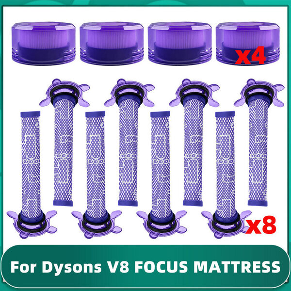 Dyson V8 FOCUS MATTRESS Pölynimuri Pre Post suodattimen varaosien lisävarusteet maton lakaisukoneet