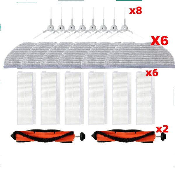 Hepa Filter pääsivuharja Xiaomi MJSTG1 Mijia G1 Mi Robot Vacuum-Mop Essential Cleaner Mop Rag Vaihtoosa Lisävarusteet Maton lakaisukoneet