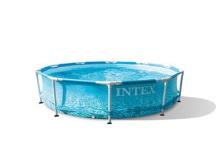 Uima-allas, runkoallas Intex Metal Frame Beachside 305x76 cm, ilman suodatinta hinta ja tiedot | Intex Urheilu ja vapaa-aika | hobbyhall.fi