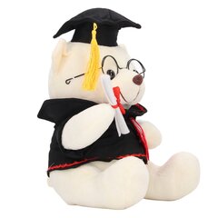 Little Bear pehmo nukke ja lippalakki Diploma Bear täytetty nukke lelu Täytetyt eläinten pehmolelu valmistujaislahjoihin Valkoinen hinta ja tiedot | Pehmolelut | hobbyhall.fi