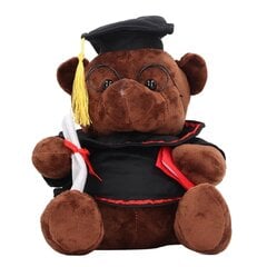 Little Bear pehmo nukke ja lippalakki Diploma Bear täytetty nukkelelu Täytetyt eläinten pehmolelu valmistujaislahjoihin Tummanruskea hinta ja tiedot | Pehmolelut | hobbyhall.fi