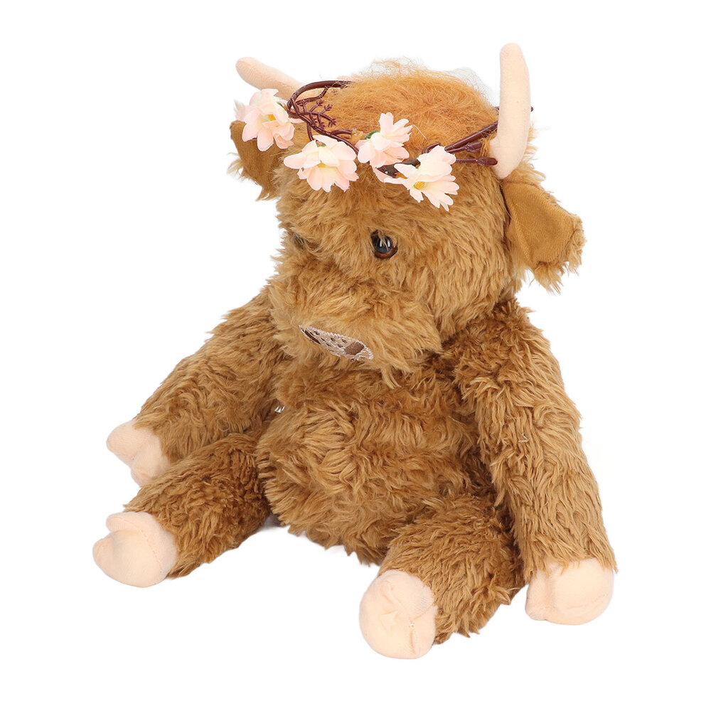 Highland Cow Pehmo Söpö hieno pehmo, pehmotäytetty istuva  Ruskea 25 cm / 9,8 tuumaa hinta ja tiedot | Pehmolelut | hobbyhall.fi