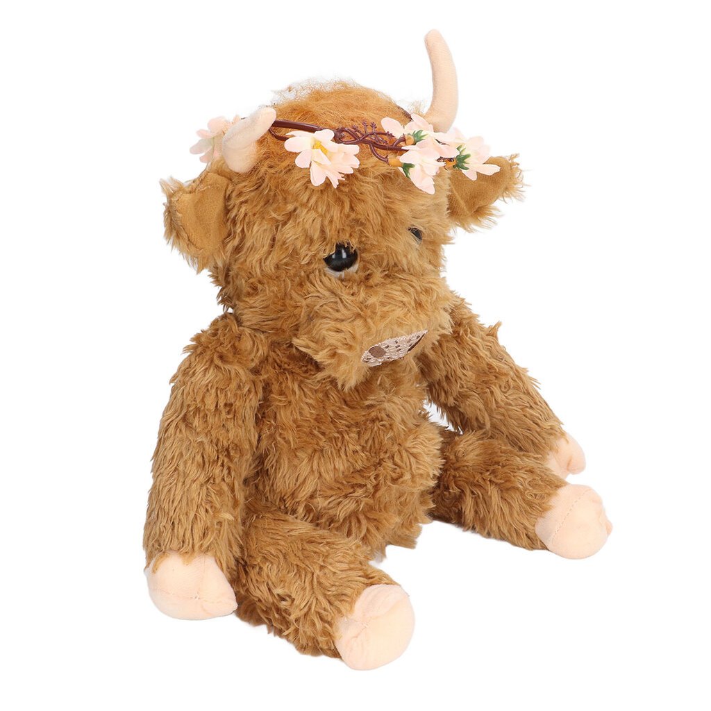 Highland Cow Pehmo Söpö hieno pehmo, pehmotäytetty istuva  Ruskea 25 cm / 9,8 tuumaa hinta ja tiedot | Pehmolelut | hobbyhall.fi