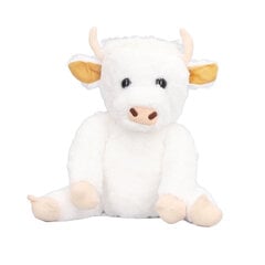 Highland Cow Pehmo Söpö hieno pehmo, pehmotäytetty istuva , valkoinen 25 cm / 9,8 tuumaa hinta ja tiedot | Pehmolelut | hobbyhall.fi