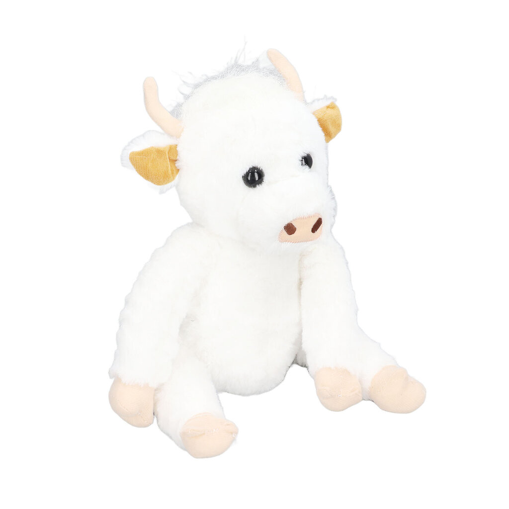 Highland Cow Pehmo Söpö hieno pehmo, pehmotäytetty istuva , valkoinen 25 cm / 9,8 tuumaa hinta ja tiedot | Pehmolelut | hobbyhall.fi