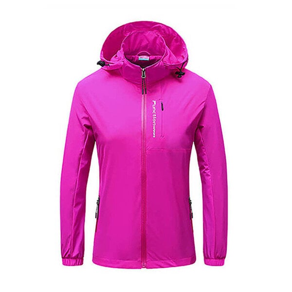 (L-Pink) Talvi ulkoilutakki naisten sadehiihto Outdoor Plus Size -takki Naisten hupullinen vuorikiipeilijä tuulenpitävä takki Casaco Feminino