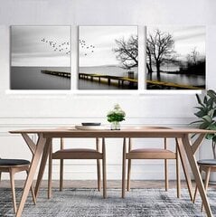 Seinätaulu Westminster, 3 kpl sarja 70x70cm, 70x70cm, 70x70cm hinta ja tiedot | Taulut | hobbyhall.fi