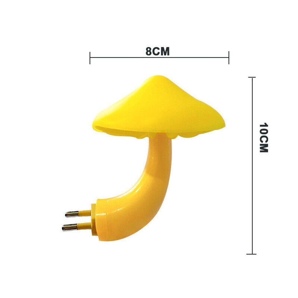 1 osainen Mushroom Night Light LED anturipistoke lasten makuuhuoneen valoon, keltainen hinta ja tiedot | Seinävalaisimet | hobbyhall.fi