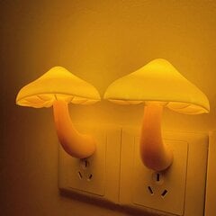 1 osainen Mushroom Night Light LED anturipistoke lasten makuuhuoneen valoon, keltainen hinta ja tiedot | Seinävalaisimet | hobbyhall.fi