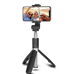 360° kääntyvä monopod puhelinteline Teleskooppinen Selfie Stick iPhone Androidille hinta ja tiedot | Polkupyörälaukut ja puhelinpidikkeet | hobbyhall.fi