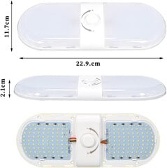 Himmennettävä LED kuorma auton sisäkattovalo 12V 24V kytkimellä 3 värillinen pyörivä yleiskäyttöinen matkailuauton retkeilyyn (1#180 LED) hinta ja tiedot | Upotettavat valaisimet ja LED-valaisimet | hobbyhall.fi