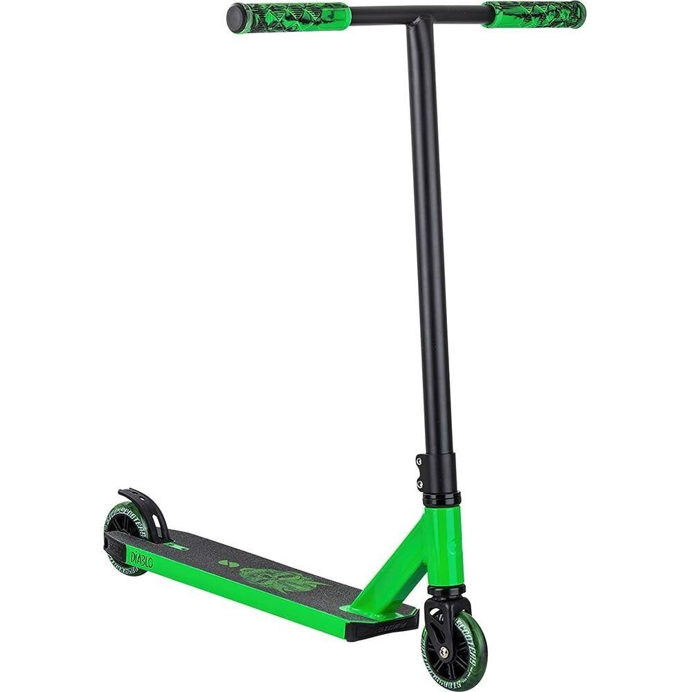 Tarina Diablo Stunt Scooter 100mm LIME/VIHREÄ/MUSTA hinta ja tiedot | Potkulaudat | hobbyhall.fi