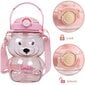 Juomapullo pidikkeellä SWEET BEAR pinkki 1000 ml hinta ja tiedot | Juomapullot | hobbyhall.fi