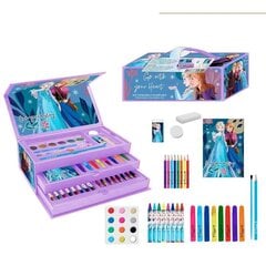 Frozen-piirustussetti laatikoilla (Frozen – Lumikuningatar) hinta ja tiedot | Taide- ja askartelutarvikkeet | hobbyhall.fi